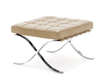 Barcelona Hocker Relax, Leder Venezia - natur