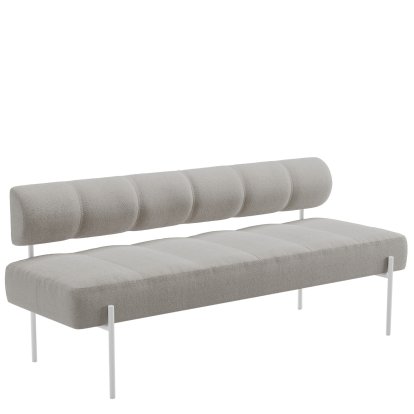 Daybe Dining Sofa, Brusvik 05 - grau, Weiß