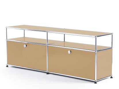 USM Haller TV-Board mit Aufbau, USM beige