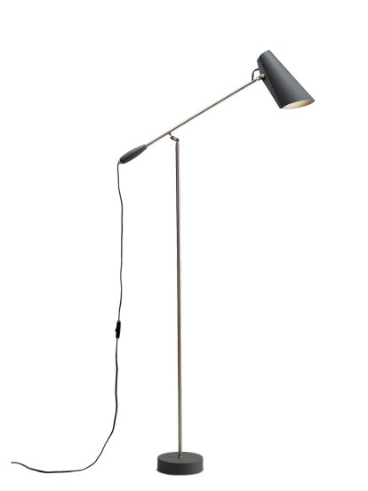Birdy Stehleuchte, Grau/Stahl