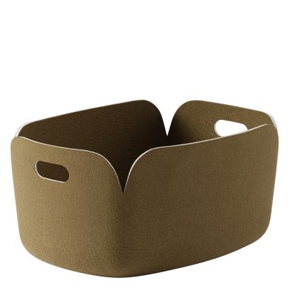 Restore Aufbewahrungskorb, L 48 cm x B 35 cm, Braun-grün