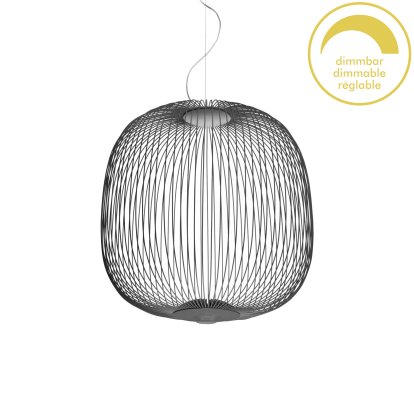 Spokes, Ø52 cm, Graphit, Dimmbar