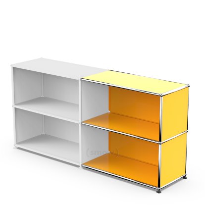 USM Haller Anbaupaket Horizontal 2, Goldgelb RAL 1004, 35 cm