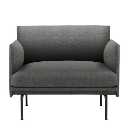 Outline Chair, Stoff Remix 163 - Grey