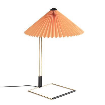 Matin Tischleuchte, Ø 380 mm, Peach, Brass polished