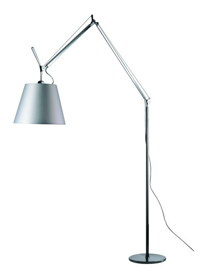 Tolomeo Mega Terra LED, Satin grau, 42 cm