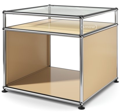 USM Haller Beistelltisch mit Aufsatz, USM beige