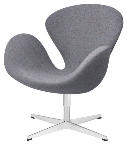 Swan Chair, Sonderhöhe 48 cm, Christianshavn, Christianshavn 1150 - Orange/Blau