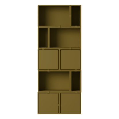 Stacked Bookcase 8, Braungrün