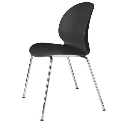 N02 Stuhl, Schwarz, Chrome