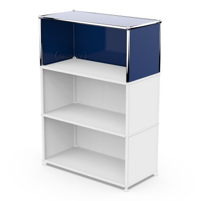 USM Haller Anbaupaket Vertikal 1, Stahlblau RAL 5011, 35 cm