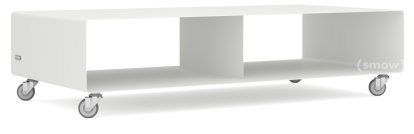 TV Lowboard R 200, Einfarbig, Reinweiß (RAL 9010), Industrierollen