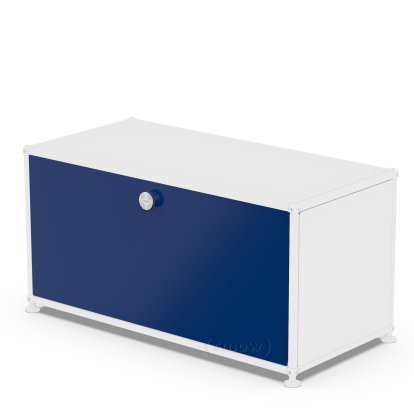 USM Haller Klapptür für USM Haller Regale, 75 cm x 35 cm, Stahlblau RAL 5011