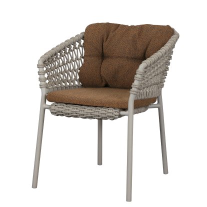 Ocean Stuhl, Open soft Rope – Taupe, Rise - Umber brown