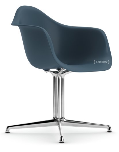 Eames Plastic Armchair RE DAL, Meerblau, Ohne Polsterung, Ohne Polsterung