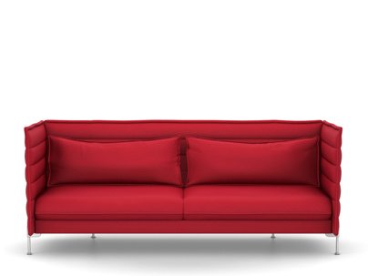 Alcove Sofa, Dreisitzer (H94 x B237 x T84 cm), Laser, Rot
