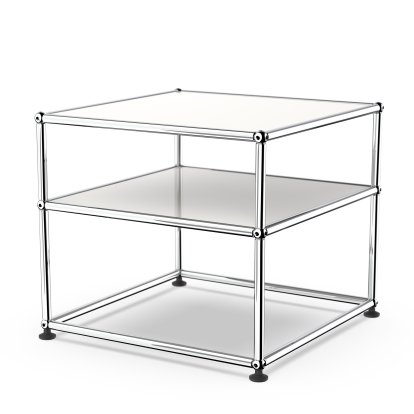 USM Haller Beistelltisch Typ II, Metall, Reinweiß RAL 9010