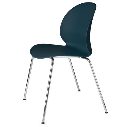 N02 Stuhl, Dunkelblau, Chrome