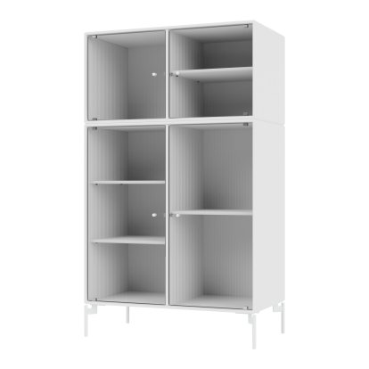 Ripple III Vitrinenschrank, New White