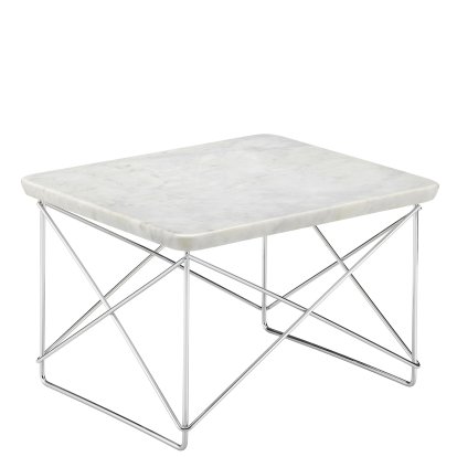 LTR Occasional Table, Marmor Carrara, Glanzchrom
