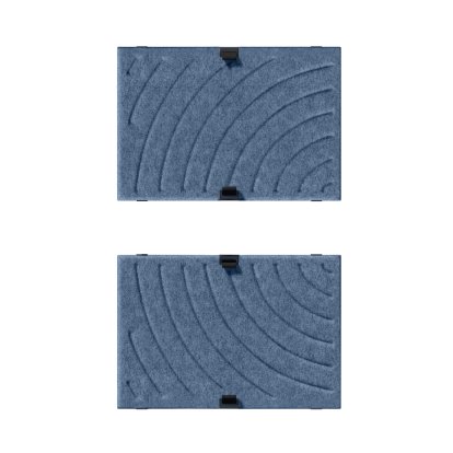 USM Soft Panel Mono für USM Haller Regale, 50 cm x 35 cm, Blau, Rund