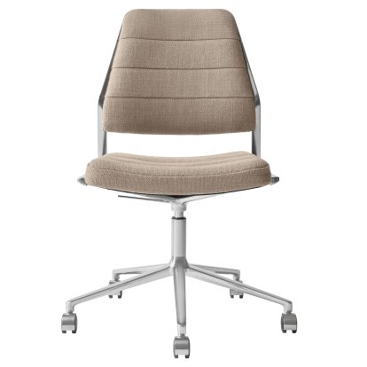 Swivel 454+ Drehstuhl, Rollfuß, Woll-Leinen-Mix, tilde