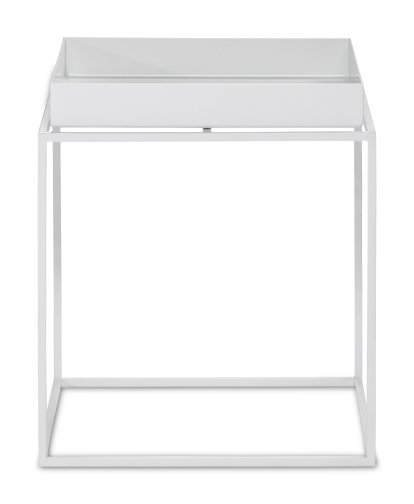 Tray Tables, H 30/34 x B 30 x T 30 cm, White