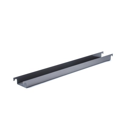 Kabelrinne für Eiermann Tischgestelle, Für Tischgestell 110 cm (Eiermann 1), Stahl farblos