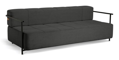 Daybe Schlafsofa, Mit Armlehne, Brusvik 08 - dunkelgrau