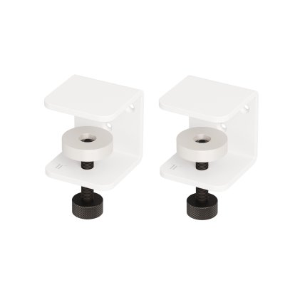 Tiptoe Klemme für Wandregale (2er-Pack), Wolkenweiß