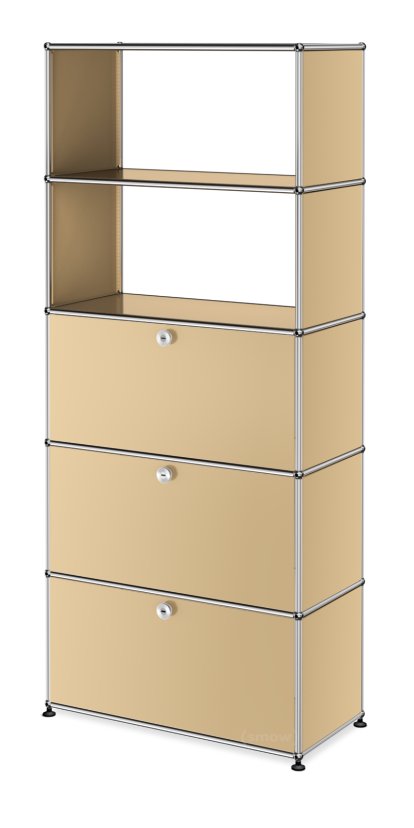 USM Haller Aktenregal mit Klappen und Schublade, USM beige