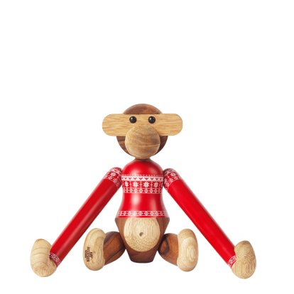 Details Kay Bojesen Affe Christmas Jumper Holzfigur Affe Christmas Jumper Holzfigur