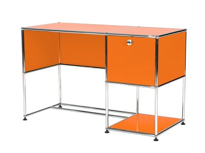 Details USM Haller USM Haller Home Office Schreibtisch USM Haller Home Office Schreibtisch, Reinorange RAL 2004, Mit Kabeldurchlass