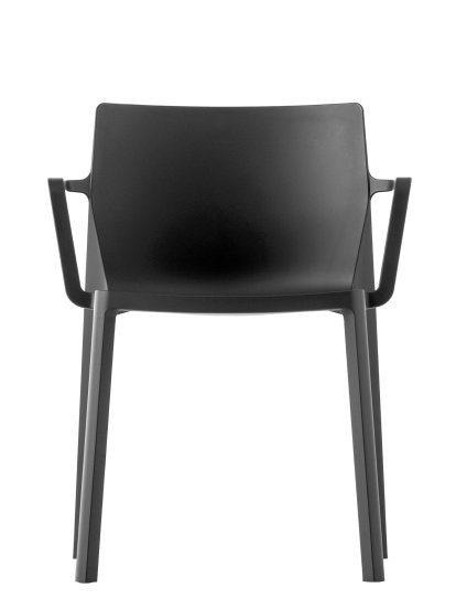 LP Stuhl, schwarz, Mit Armlehnen