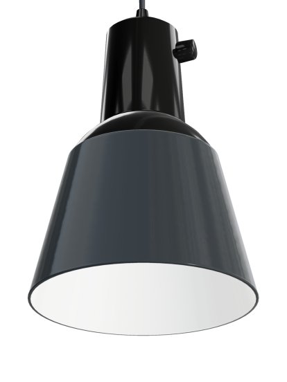 K831 Pendelleuchte, Anthrazit emailliert