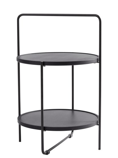 Tray Table, M (H 68 x Ø 46 cm), Schwarz