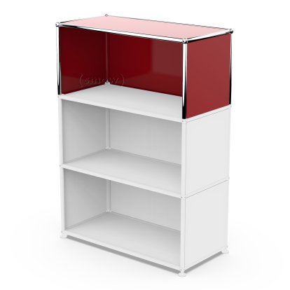 USM Haller Anbaupaket Vertikal 1, USM rubinrot, 35 cm
