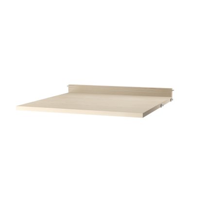 String System Schreibtischplatte, Eschefurnier, B 58 cm x T 58 cm