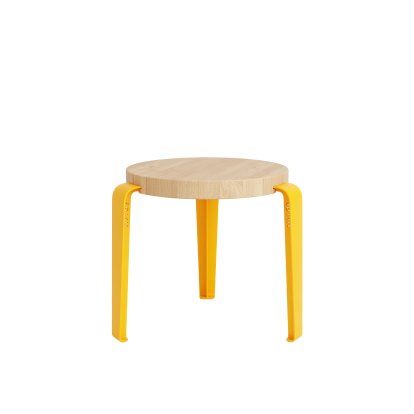 Mini Lou Kinderhocker, Eiche massiv, Sonnengelb