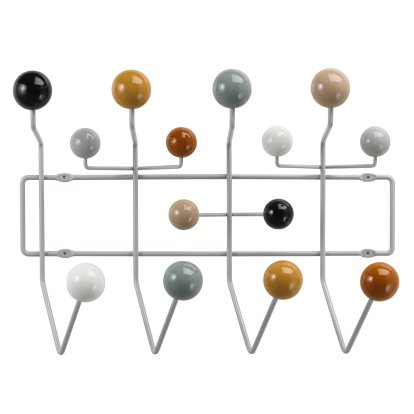 Details Vitra Hang it all Hang it all, Neutral: Kugeln Brauntöne, glänzend