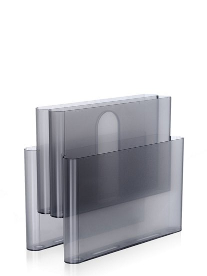 Zeitungsständer, Opal, fumé