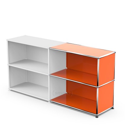 USM Haller Anbaupaket Horizontal 2, Reinorange RAL 2004, 35 cm