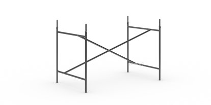 Eiermann 1 Tischgestell , Schwarz, mittig, 110 x 66 cm, Mit Verlängerung (Höhe 72-85 cm)