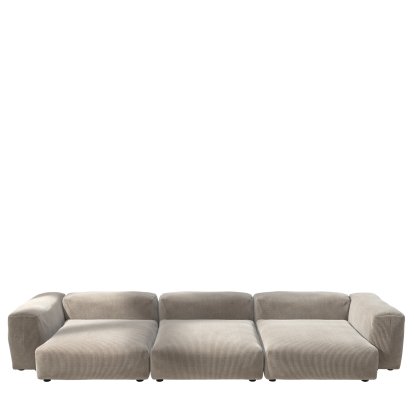 Vetsak Sofa Set 5, Cord velours - Platinum, Ohne Kissen