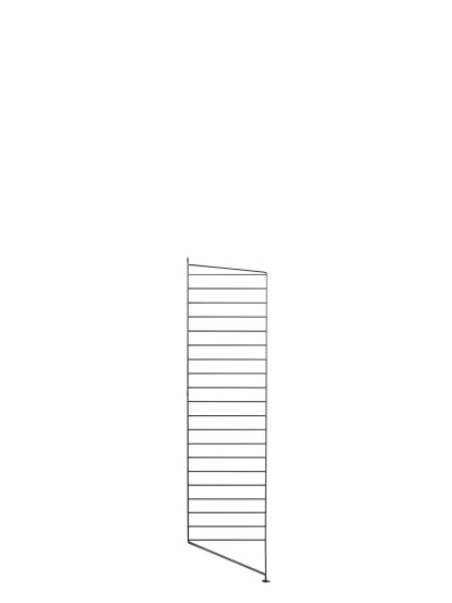 String System Bodenleiter, Einzeln, 115 x 30 cm, Schwarz