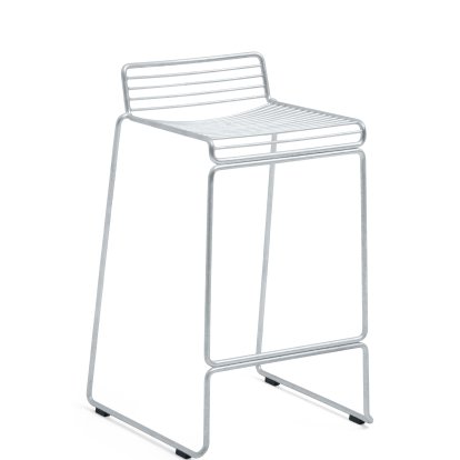 Hee Bar Stool, Küchenvariante: Sitzhöhe 65 cm, Hot Galvanized