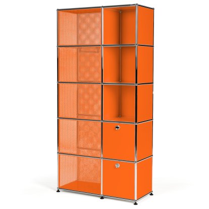 USM Haller Garderobenschrank Typ 3, Reinorange RAL 2004