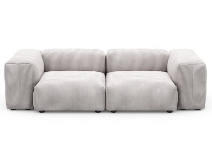 Two Seat Sofa S, Cord velours - Platinum