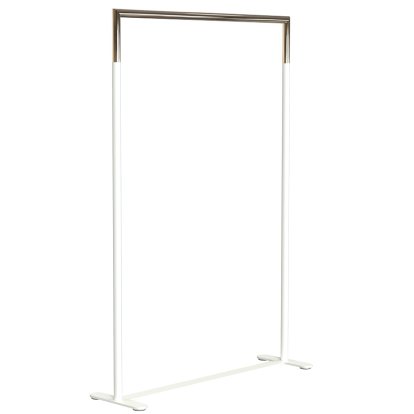 Bukto Kleiderständer, Weiß matt / gold poliert, 100 cm