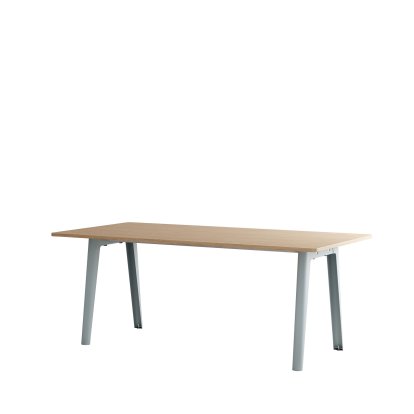Details Tiptoe New Modern Esstisch rechteckig, Metall/Holz New Modern Esstisch rechteckig, Metall/Holz, 190 x 95 cm, Eichenfurnier, Blassblau